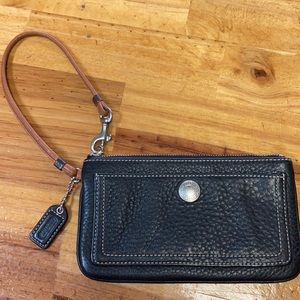 Black, Chic, Coach Wristlet